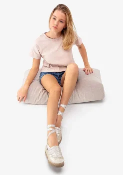 Sapatos De Cerimónia-Conguitos Alpercatas Cunha Dourada De Menina Metalizadas P&B