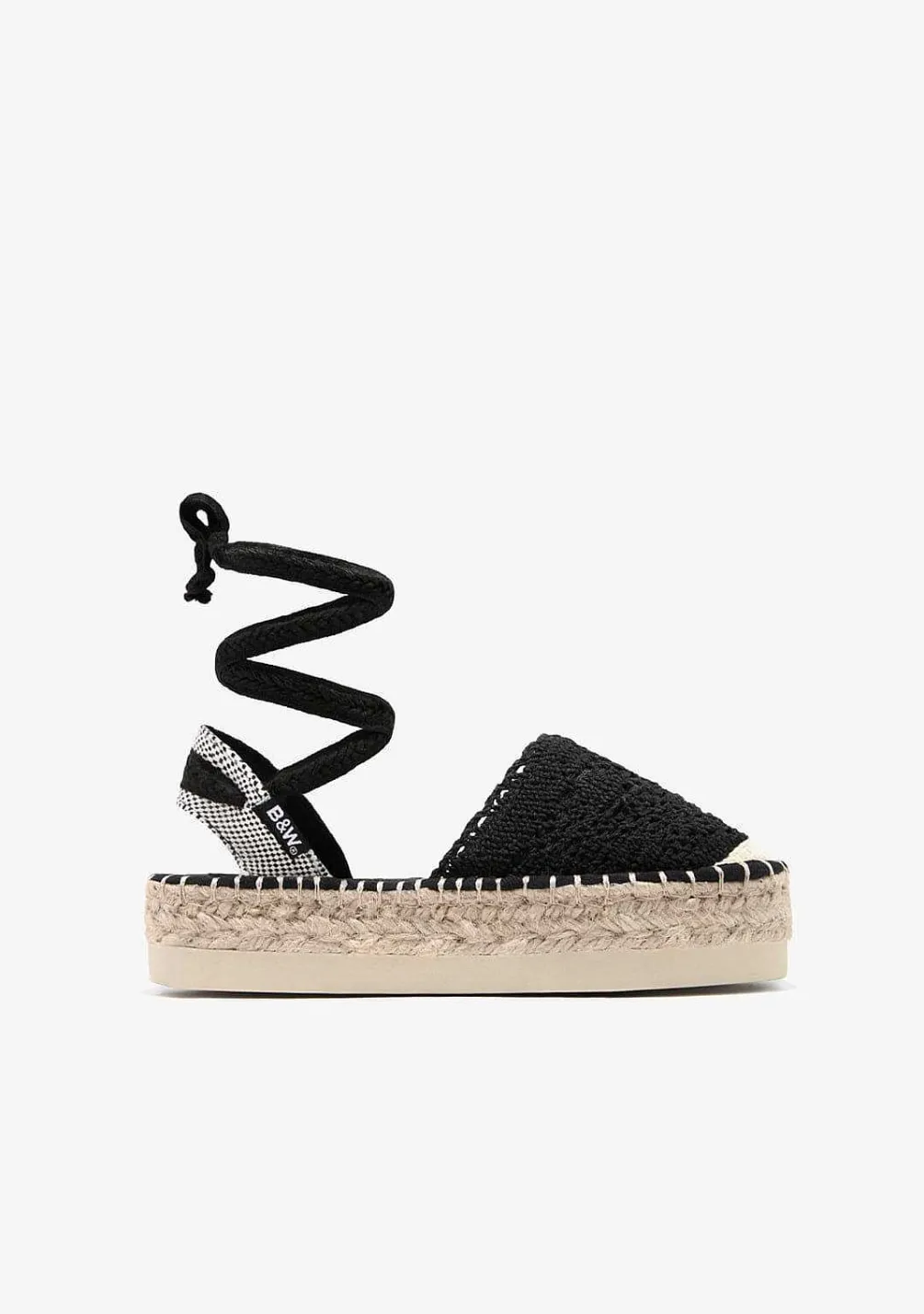 Sapatos De Menina-Conguitos Alpercatas De Croche Pretas P&B