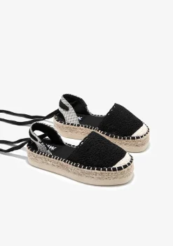 Sapatos De Menina-Conguitos Alpercatas De Croche Pretas P&B