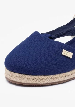 Alpercatas-Conguitos Alpercatas De Cunha Azul-Marinho Para Menina