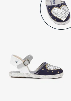 Alpercatas-Conguitos Alpercatas De Lantejoulas Reversiveis Com Coracao De Menina