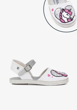 Alpercatas-Conguitos Alpercatas De Lantejoulas Unicornio Para Menina