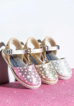 Alpercatas-Conguitos Alpercatas Femininas Star Platinum Glow