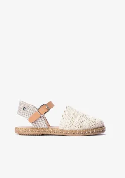 Sapatos De Cerimónia-Conguitos Alpercatas Macrame Bege