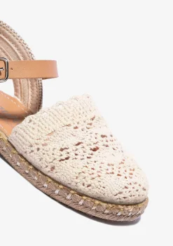 Sapatos De Cerimónia-Conguitos Alpercatas Macrame Bege