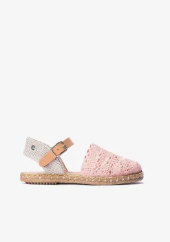Sapatos De Cerimónia-Conguitos Alpercatas Macrame Rosa