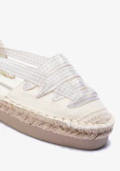Sapatos De Cerimónia-Conguitos Alpercatas Menina Bege Lona P&B