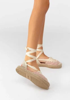 Sapatos De Menina-Conguitos Alpercatas Menina Rosa Com Laco Lona P&B