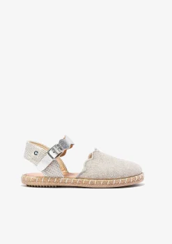 Sapatos De Cerimónia-Conguitos Alpercatas Ondas Com Fivela Prateada