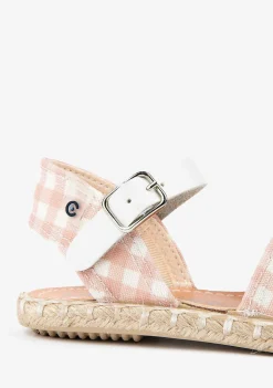 Alpercatas-Conguitos Alpercatas Vichy Rosa De Menina