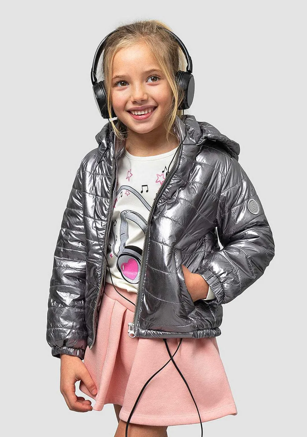 Roupas De Menina-Conguitos Anorak Chumbo Feminino
