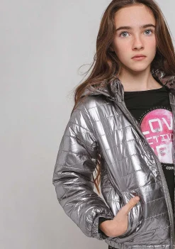 Roupas De Menina-Conguitos Anorak De Metal Para Menina