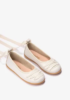 Sapatos De Cerimónia-Conguitos Bailarina Com Alca De Areia P&B