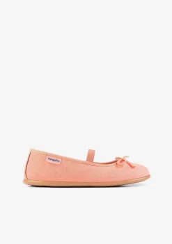 Sapatos Rasos-Conguitos Bailarinas Basicas Coral De Menina