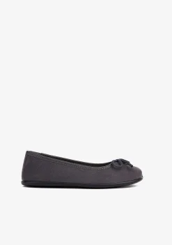 Sapatos Rasos-Conguitos Bailarinas Cinzentas De Menina