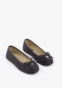 Sapatos Rasos-Conguitos Bailarinas Cinzentas De Menina