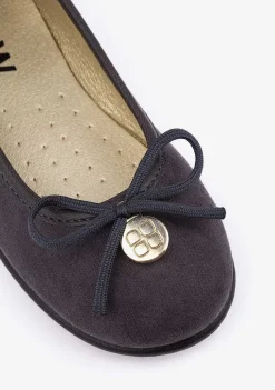 Sapatos Rasos-Conguitos Bailarinas Cinzentas De Menina