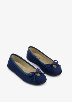 Sapatos Rasos-Conguitos Bailarinas Da Marinha Feminina