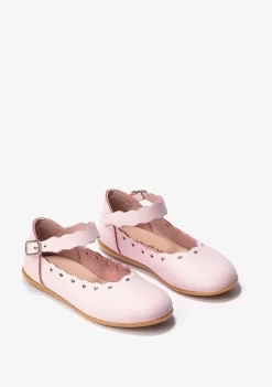 Sapatos De Cerimónia-Conguitos Bailarinas De Fivela Rosa Para Menina