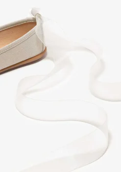 Sapatos De Cerimónia-Conguitos Bailarinas De Laco Bege Menina