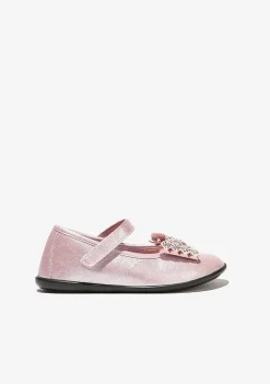 Sapatos De Cerimónia-Conguitos Bailarinas De Laco Rosa Para Menina
