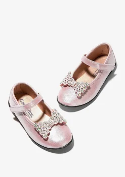 Sapatos De Cerimónia-Conguitos Bailarinas De Laco Rosa Para Menina