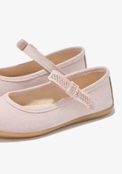 Sapatos De Cerimónia-Conguitos Bailarinas De Strass Rosa
