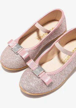 Sapatos De Cerimónia-Conguitos Bailarinas Rosa Brilhantes