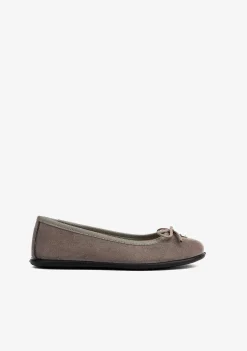 Sapatos Rasos-Conguitos Bailarinas Taupe Para Menina