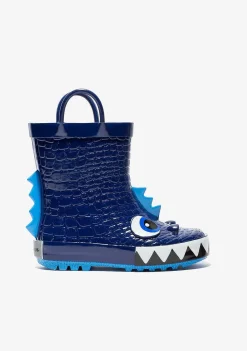 Botas De Chuva-Conguitos Borracha Botas De Chuva Dinossauro Azul