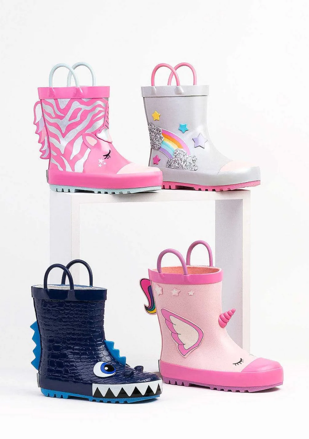 Botas De Chuva-Conguitos Borracha Botas De Chuva Dinossauro Azul