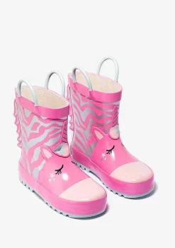 Botas De Chuva-Conguitos Borracha Para Botas De Chuva Unicornio Rosa