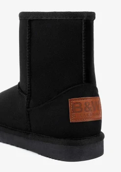Botas Australianas-Conguitos Botas Australianas Basicas Pretas Repelente De Agua P&B