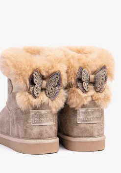 Botas Australianas-Conguitos Botas Australianas Com Arco Metalico Taupe P&B