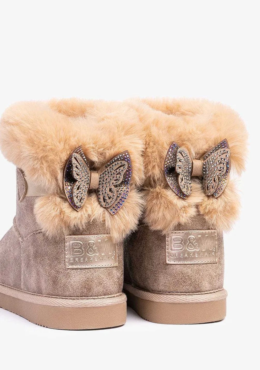 Botas Australianas-Conguitos Botas Australianas Com Arco Metalico Taupe P&B