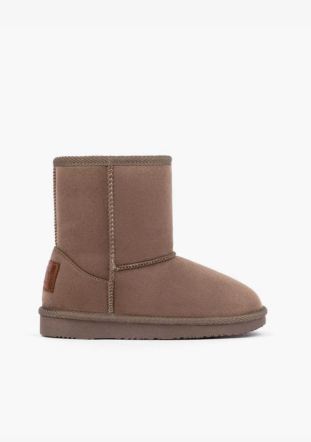 Botas-Conguitos Botas Australianas Com Logo Taupe Repelente De Agua P&B