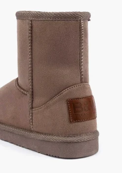 Botas-Conguitos Botas Australianas Com Logo Taupe Repelente De Agua P&B