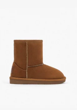 Botas-Conguitos Botas Australianas Com Logotipo Bronzeado Repelente De Agua Em Preto E Branco