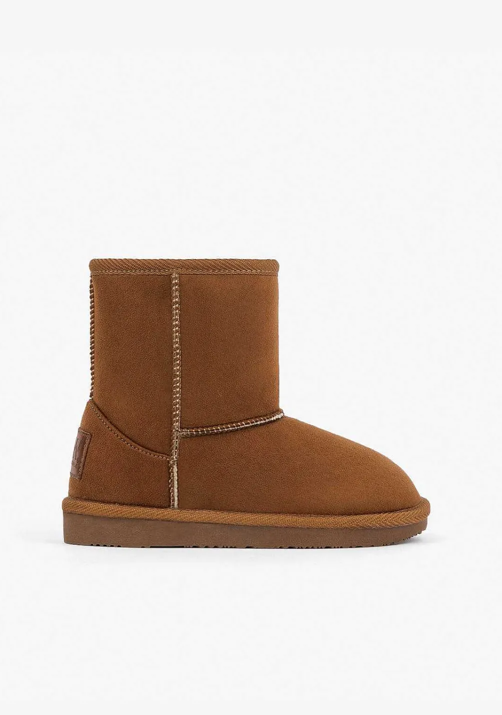 Botas-Conguitos Botas Australianas Com Logotipo Bronzeado Repelente De Agua Em Preto E Branco