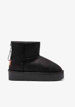 Botas-Conguitos Botas Australianas Com Ziper Preto P&B