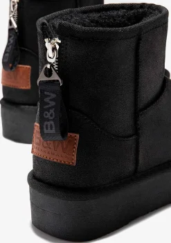 Botas-Conguitos Botas Australianas Com Ziper Preto P&B