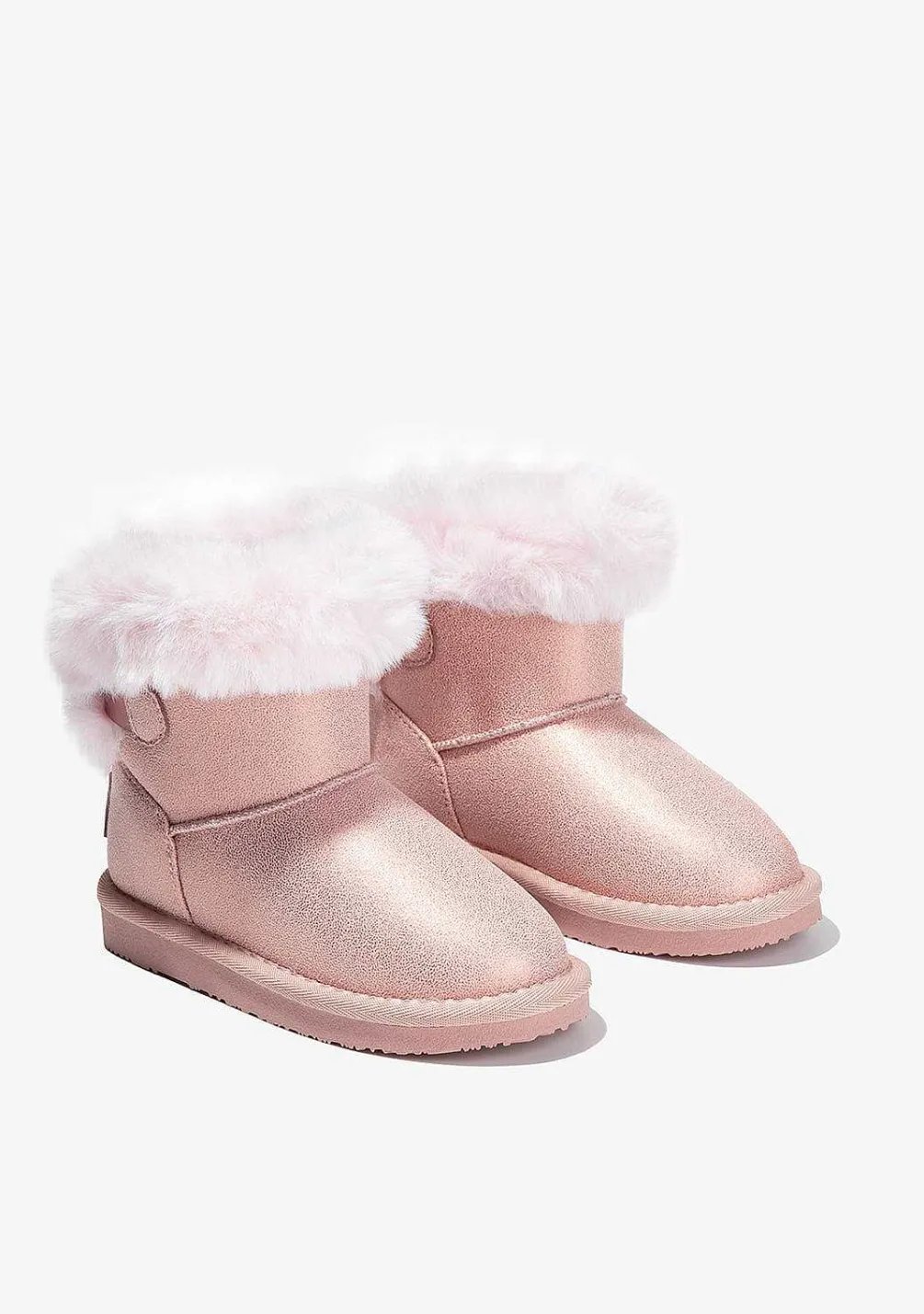 Botas-Conguitos Botas Australianas De Menina Em Strass Rosa P&B