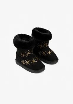 Botas Australianas-Conguitos Botas Australianas De Neve Pretas Para Bebé