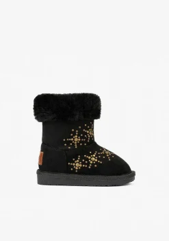 Botas Australianas-Conguitos Botas Australianas De Neve Pretas Para Bebé