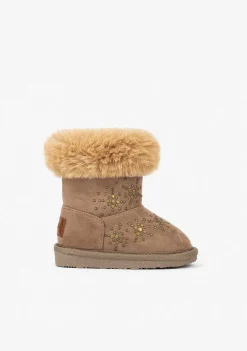 Botas Australianas-Conguitos Botas Australianas De Neve Taupe Para Bebé