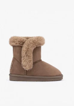 Botas-Conguitos Botas Australianas De Pele Taupe P&B