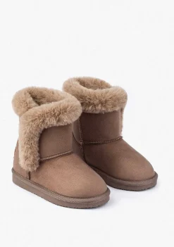 Botas-Conguitos Botas Australianas De Pele Taupe P&B
