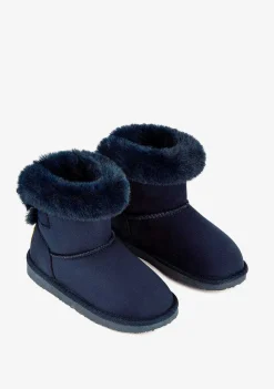Botas Australianas-Conguitos Botas Australianas Navy Bow Repelente De Agua P&B