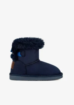 Botas Australianas-Conguitos Botas Australianas Navy Bow Repelente De Agua P&B