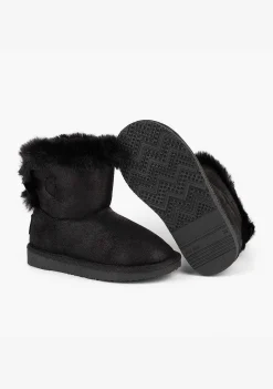 Botas Australianas-Conguitos Botas Australianas Pretas B&W Com Laco